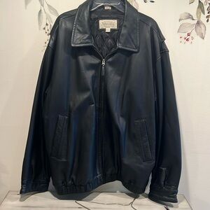 Men’s St.Johns Bay leather coat. Wore once XXL